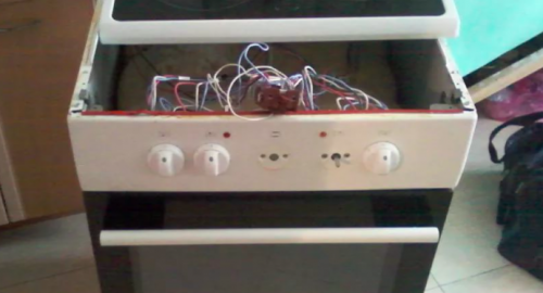 Ремонт керамической электроплиты. Бронницы